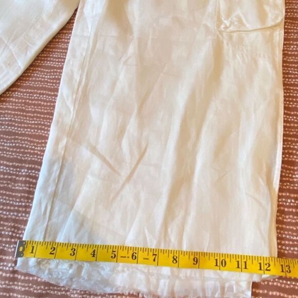 0098 Jarbo Cream Cropped Wide Leg Pants Size 42 NWT - Picture 16 of 17